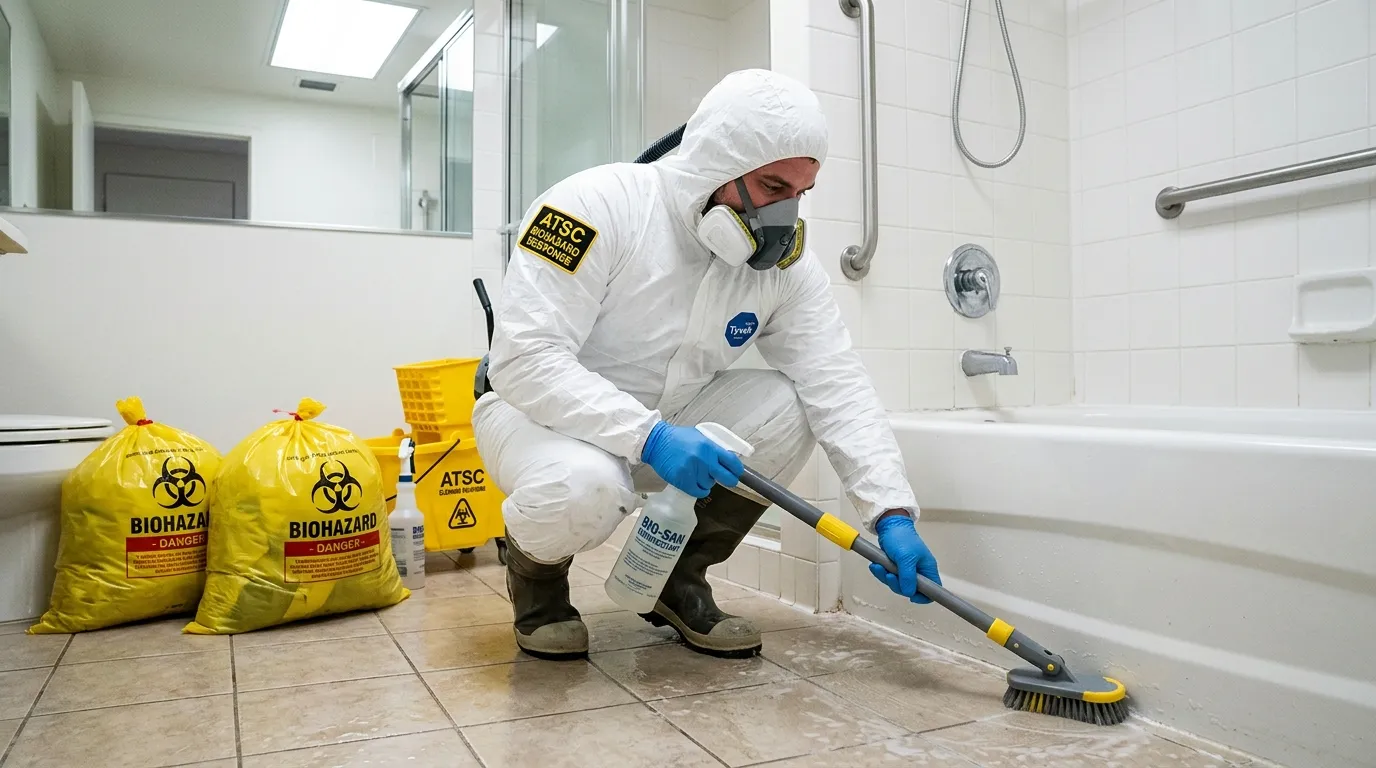 Decontamination equipment deployed for Blood Cleanup in Dowsett Highlands